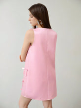 MOTF STUDIO BOW DECOR SLEEVELESS DRESS, VALENTINE'S DAY